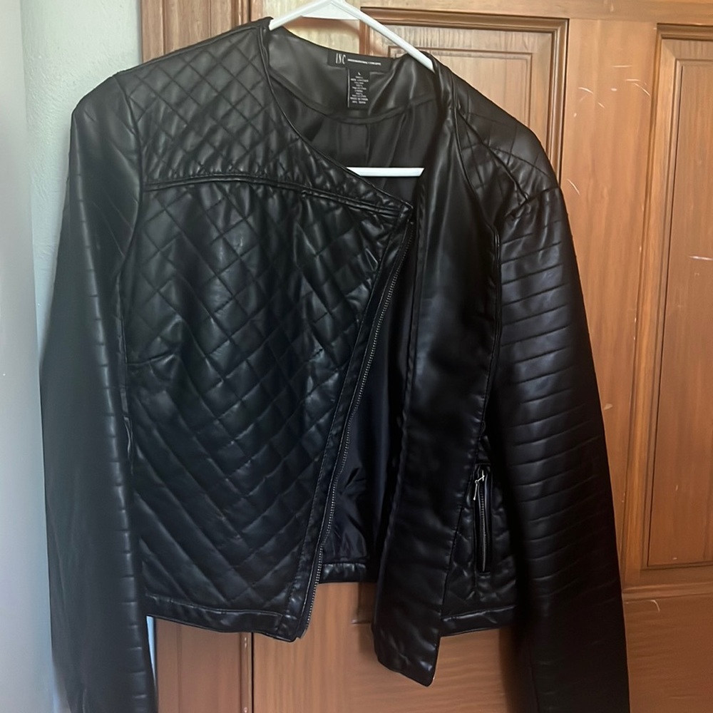 INC leather jacket